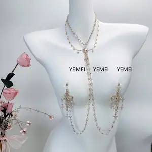 Baroque Style Rhinestone Collar Full Set Luxury Waist Chain Fashion Decor Jewelry Accessories for Women Party Dress Up