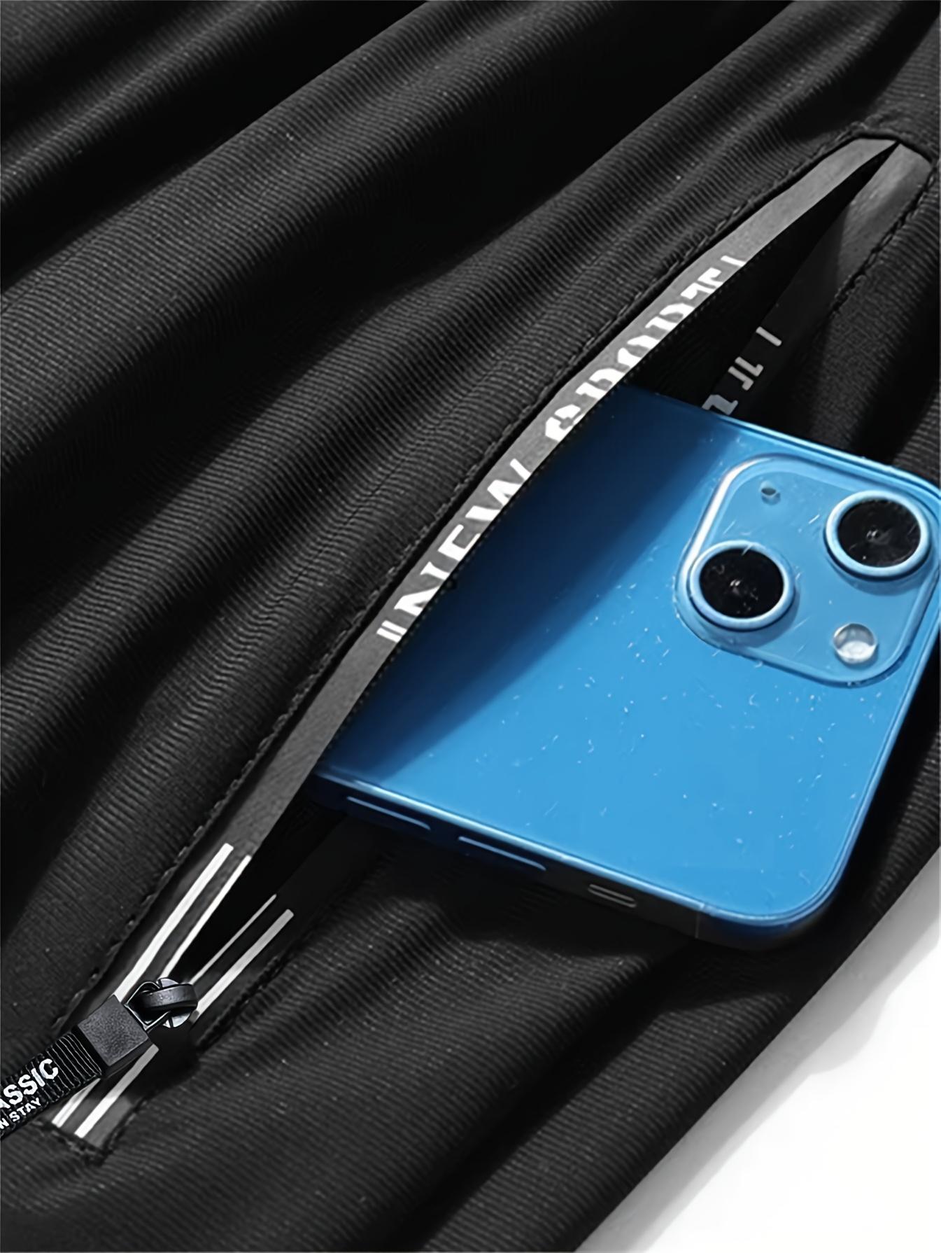 Men’s Ice Silk Sports Pants, Set of 3 – Elastic waistband with drawstring design, moisture-wicking workout pants suitable for gym, climbing, tennis, and basketball – Regular-fit casual athletic long pants, menswear