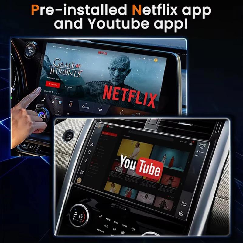 Android 13 CarPlay AI Box Wireless CarPlay Android Auto WIFI Adapter Converter w Netflix YouTube
