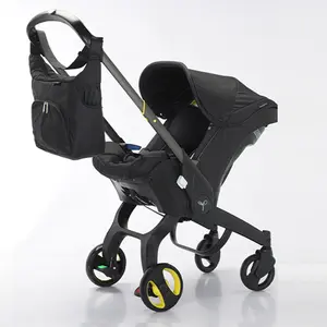 Multi Functional Baby Stroller with Chest Clip & 5 Point Seat Belt Foldable Design Two Way Push Includes Free Bag
