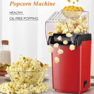 Hot Air Popcorn Maker  – Oil-Free Healthy Popcorn | Fast Electric Popper with Measuring Cup for Movie Night