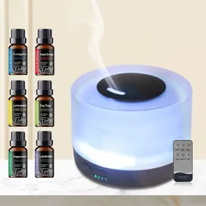 700ML Ultrasonic Cool Mist Humidifier with Built-in Timer, Color Changing Lights and Essential Oil Diffuser Function