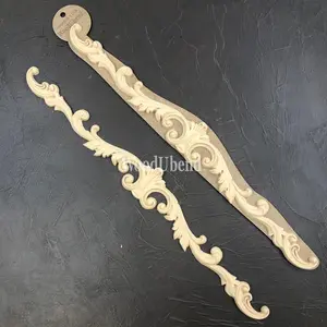 Pack of Two Applique Scroll Pediments