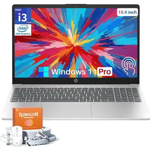 HP Touchscreen Laptop, Intel i3-1315U Processor(Up to 4.5 GHz), 8/16 GB RAM, 512GB/1TB/2TB SSD, 15.6" 250 nits Anti-Glare Display, Intel UHD Graphics, Long Battery Life, Windows 11 Pro, Copilot-AI Chat