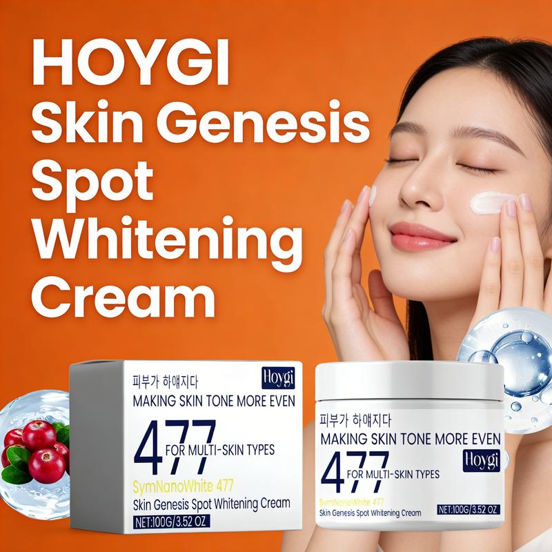 HOYGI Skin Genesis Spot Whitening Cream Brightening Firming Soothing - Niacinamide & Arbutin Dark Spot Corrector for Even Skin Tone