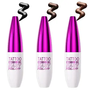 3-Pcs Multi-Pack Easy Peel-Off Eyebrow Tint Gel Kit - Long-Lasting, Waterproof, Transfer-Proof Tattoo Formula for Fuller, Defined Brows | Beauty & Personal Care Makeup Eyebrow Product