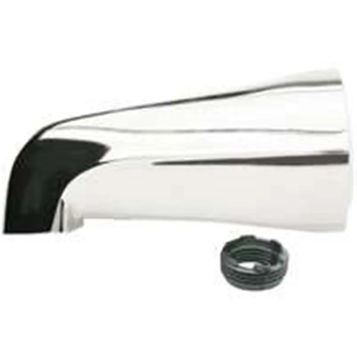 Plumb Pak Chrome Bathroom Bathtub Spout - 0.5 IPS Connection, Bathroom Faucets Accessory