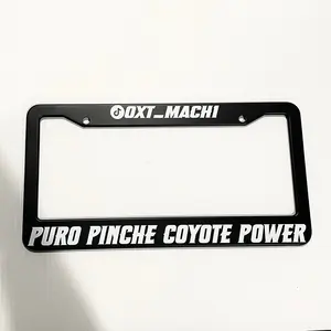 Personalized license plate frame