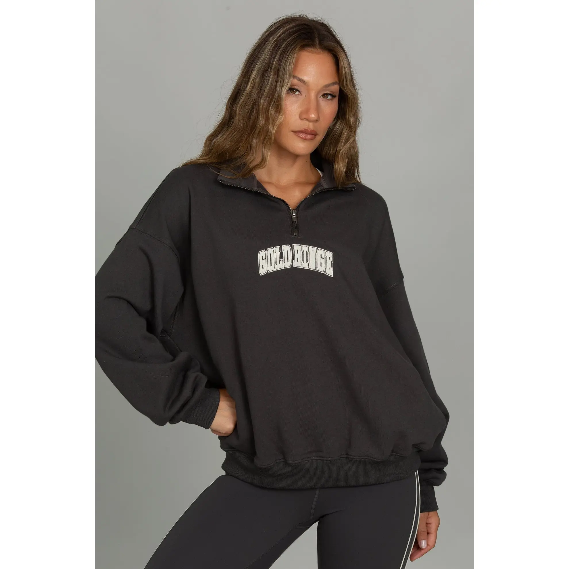 Off-Black GH Quarter Zip Sweatshirt