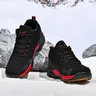 Men's Round Low Top Lace-Up Casual Court Sneakers - Anti-Slip Rubber Sole, Wear-Resistant, Cushioned Soft Insole with Tongue Padding, Reduces Burden on Feet, Ideal for Long Walks, Winter Version Trainers