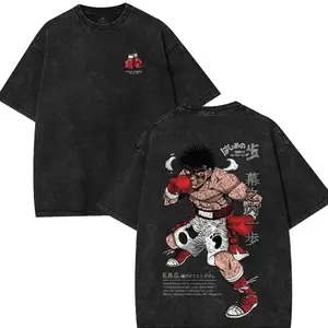 Hajime No Ippo Dempsey Roll Origin Ippo Makunouchi K.B.G. T-Shirt Unisex Fit Boys Merch Shirts Men Fan Gift for Birthday Holiday Christmas Halloween Dacron Material S8E