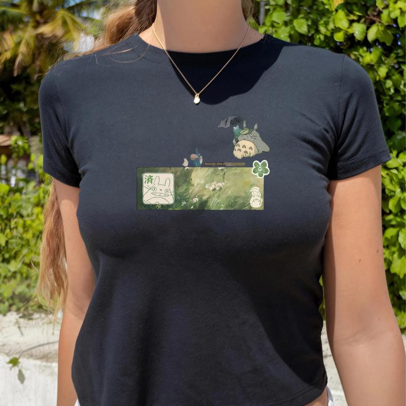 Ghibli Characters Baby Tee, Chihiro Baby Tee, Ponyo and Sosuke, Totoro Baby Tee, Gift for Fan