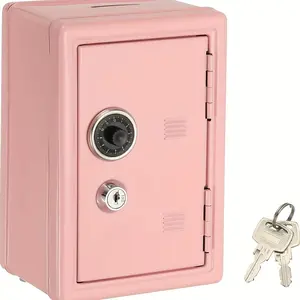 Metal Key Safe Box, Large Capacity Security Vault, Emergency Unlock, Compact Floor/table Top, Home Office Business Use