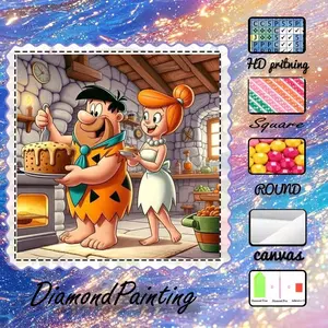 5D-DIY, High-end Flocking Canvas, Diamond Art, Diamond Painting Kit, Kitchen AB Drills, Fairy Dust Diamonds, Crystal Diamonds, Perfect Home Decoration, Handmade Diamond Art Painting Kit, Special Craft Diamond Art Kit, Handicraft