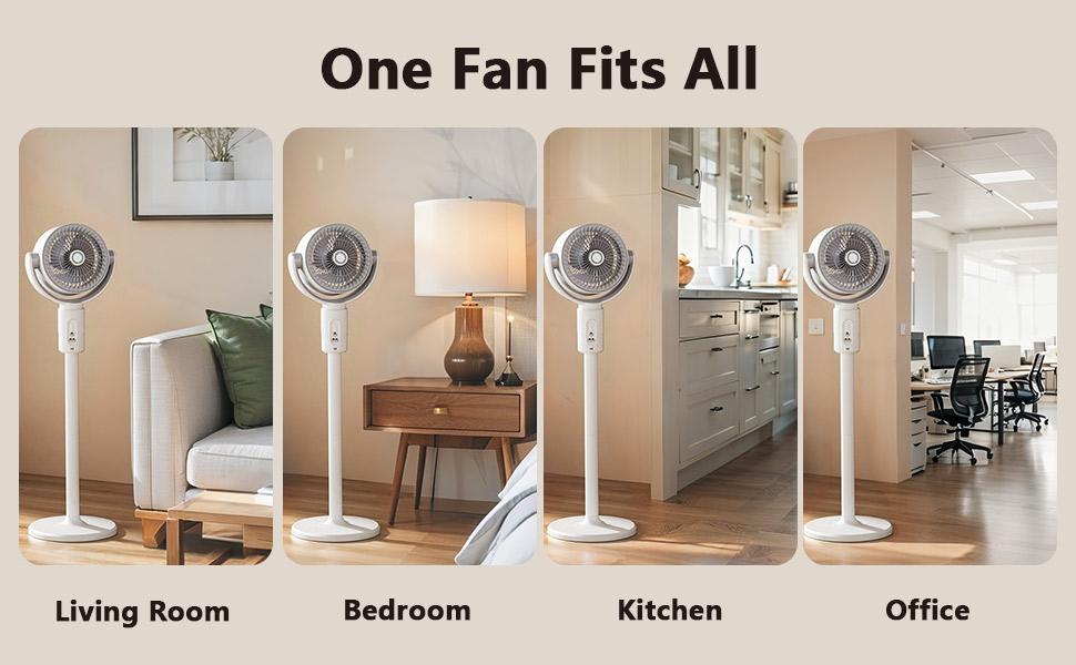 Portable Standing Fan with Remote, 2000mAh Rechargeable Battery Operated Fans, 90°+180° Oscillating Air Circulator, 5 Speeds Quiet Pedestal & Tabletop Fan, Adjustable Height 15"-32", Foldable Floor Fan for Bedroom, Camping, Office (White) Portable Standing Fan with Remote, 2000mAh Rechargeable Battery Operated Fans, 90°+180° Oscillating Air Circulator, 5 Speeds Quiet Pedestal & Tabletop Fan, Adjustable Height 15"-32", Foldable Floor Fan for Bedroom, Camping, Office (White)