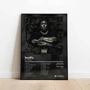 Rod Wave POSTER - SoulFly POSTER - Custom Album Print - Hip Hop Wall Art - Personalized Album Cover - Rod Wave Poster - Custom Album Poster - Gift Ideas