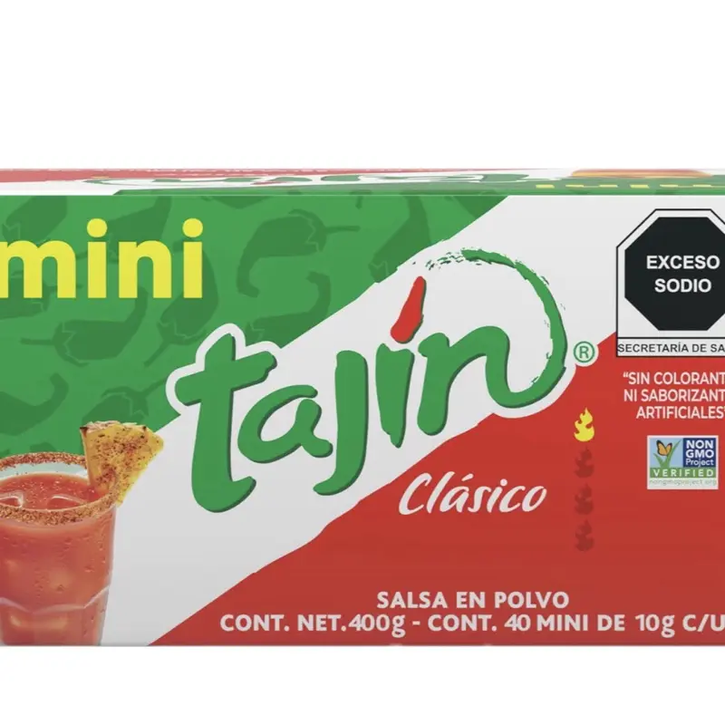Tajín Mini Clasico 40pz/10g c/u Snack powder
