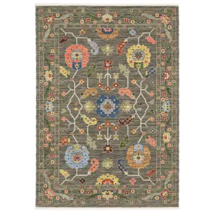 Oriental Weavers Lucca 5506K Grey Multi Traditional Axminster Loomed Rug