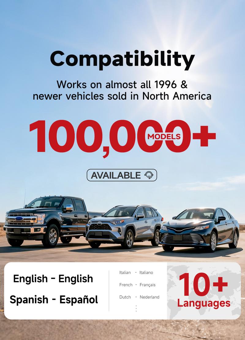 UJS Rocco/SafeScan Car Scanner, OBD2 Scanner All System Diagnostic Tool, Check DTCs, Emission Test, Repair Guides, Check Engine Car Code Reader, Performance Test, Vehicle Safety