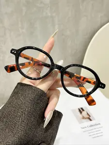 Women's Y2K Style Round Frame Sunglasses, Colorblock Design for Streetwear & Daily Wear, Perfect for Back-To-School Season