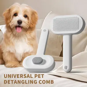 Universal Pet Detangling Comb for All Hairy Pets - Yellow & Grey Colors - Ideal for Grooming & Detangling
