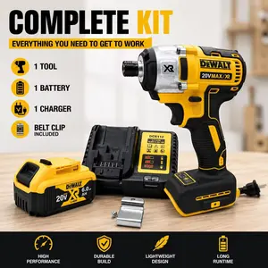 DEWALT DCF887 20V Cordless Brushless Power Screwdriver - 205N.m High-Torque Versatile Power Tool, Battery-Compatible, Ideal for DIY Enthusiasts