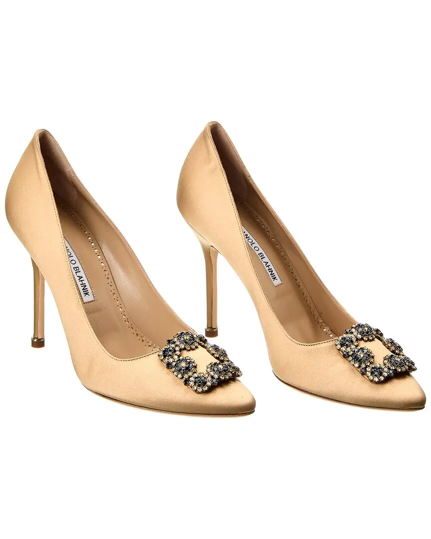 Manolo Blahnik Hangisi 105 Satin Pump (Authentic Pre-Loved)