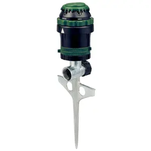 H2O-Six Rotating 6-Pattern Gear-Drive Sprinkler on Zinc Spike
