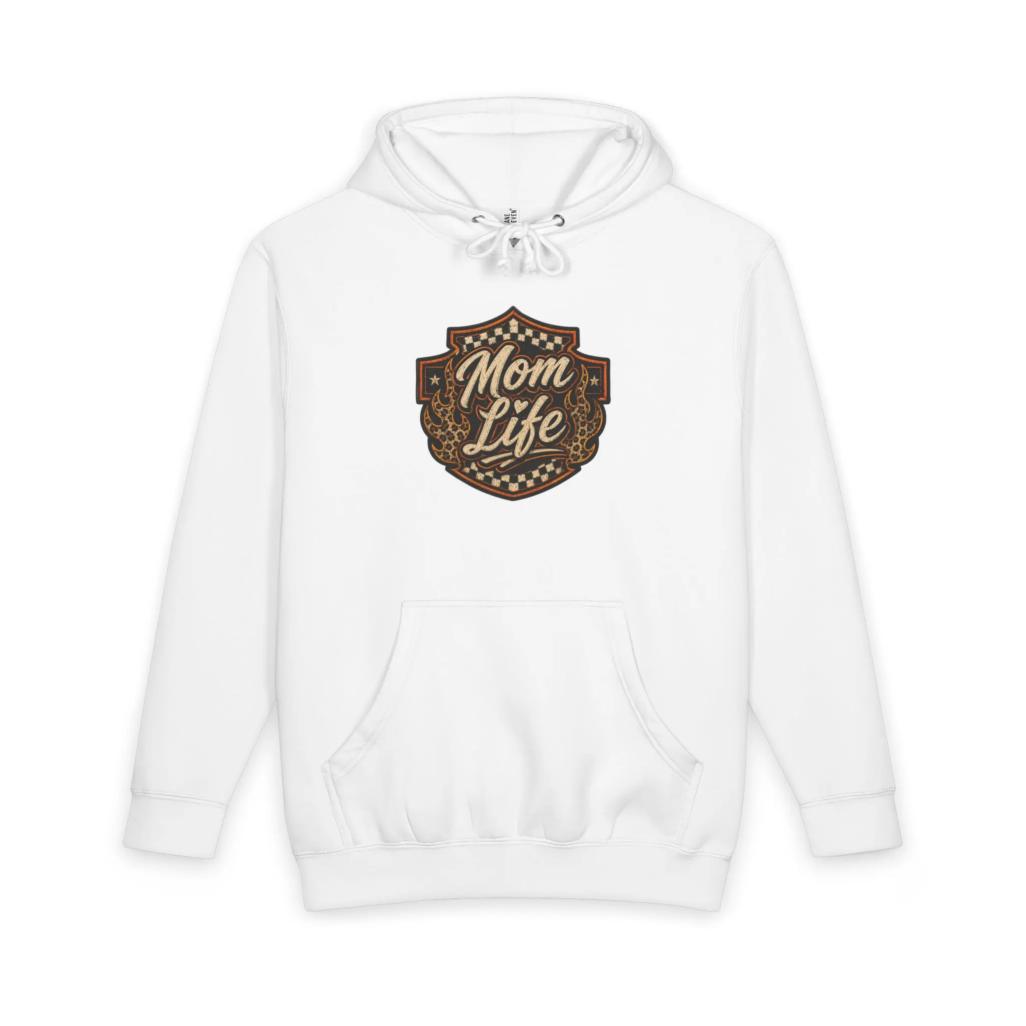 Mom Life Harley shield emblem Hoodie | mom life badge pullover