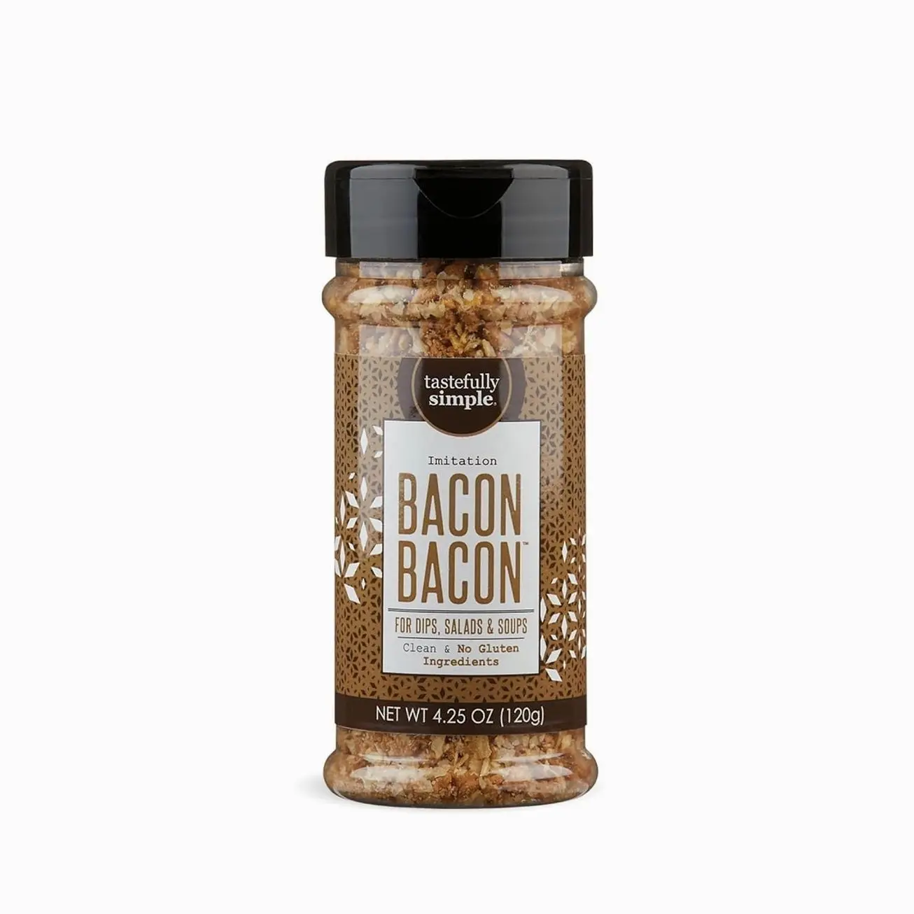 Tastefully Simple Bacon Bacon Seasoning, Great on Salads, Stir-Frys, Burgers and More, Vegan, Kosher, Keto, and Paleo, No MSG or Gluten Ingredients, 4.25 oz