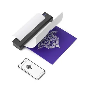 A41 Wireless Tattoo Stencil Printer - Portable Thermal Printer with Bluetooth & USB for Smartphone/PC, 30 Free Stencil Papers & USB-C Cable Included, Professional & Beginner Friendly