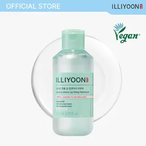 ILLIYOON Gentle Make Up Deep Remover | Waterproof Makeup Remover, Gentle on Sensitive Eyes & Lips, Ophthalmologist-Tested, Effective Cleansing, Coconut Oil, AHA & BHA, 4.73 fl. oz. (140ml)