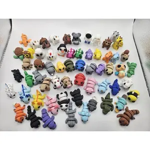 27/60pcs of Small Animals, Strong & Durable Pocket Pets - Cute 3D Printed Articulating Mini Fidget Sensory Baby Animals For Road Trips or Party Bags Articulated Figures Action Figures