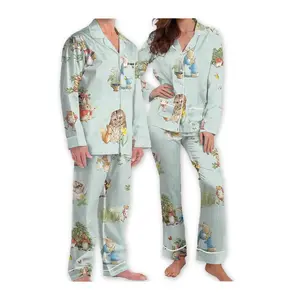 Cottagecore Peter Rabbit Pajama Set Women, Beatrix Potter Girls Pajama Pants, Peter Rabbit Pajama Set Family, Rabbit Lover Gift