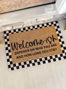 Welcome-ish Custom Doormat