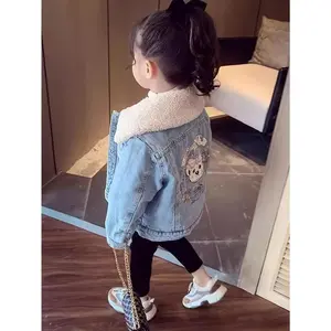 Girls' Collared Thick Casual Fall/Winter Coat, Long Sleeve Button-Up Regular Fit Casual Comfy Jacket, Collared Coats Faux Fur Outerwear