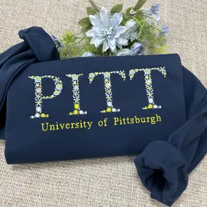 University Of Pittsburgh Embroidered Sweatshirt, Pitt University Shirt, Pittsburgh University Apparel, University Of Pittsburgh Merchandise, Pitt University Clothing, University Of Pittsburgh T-Shirt, Pitt University T-Shirt, University Of Pittsburgh Gear