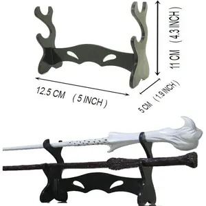 Two Tiers Holder Display Stand Acrylic Bracket Rack for Wand Collection Does not include Wand