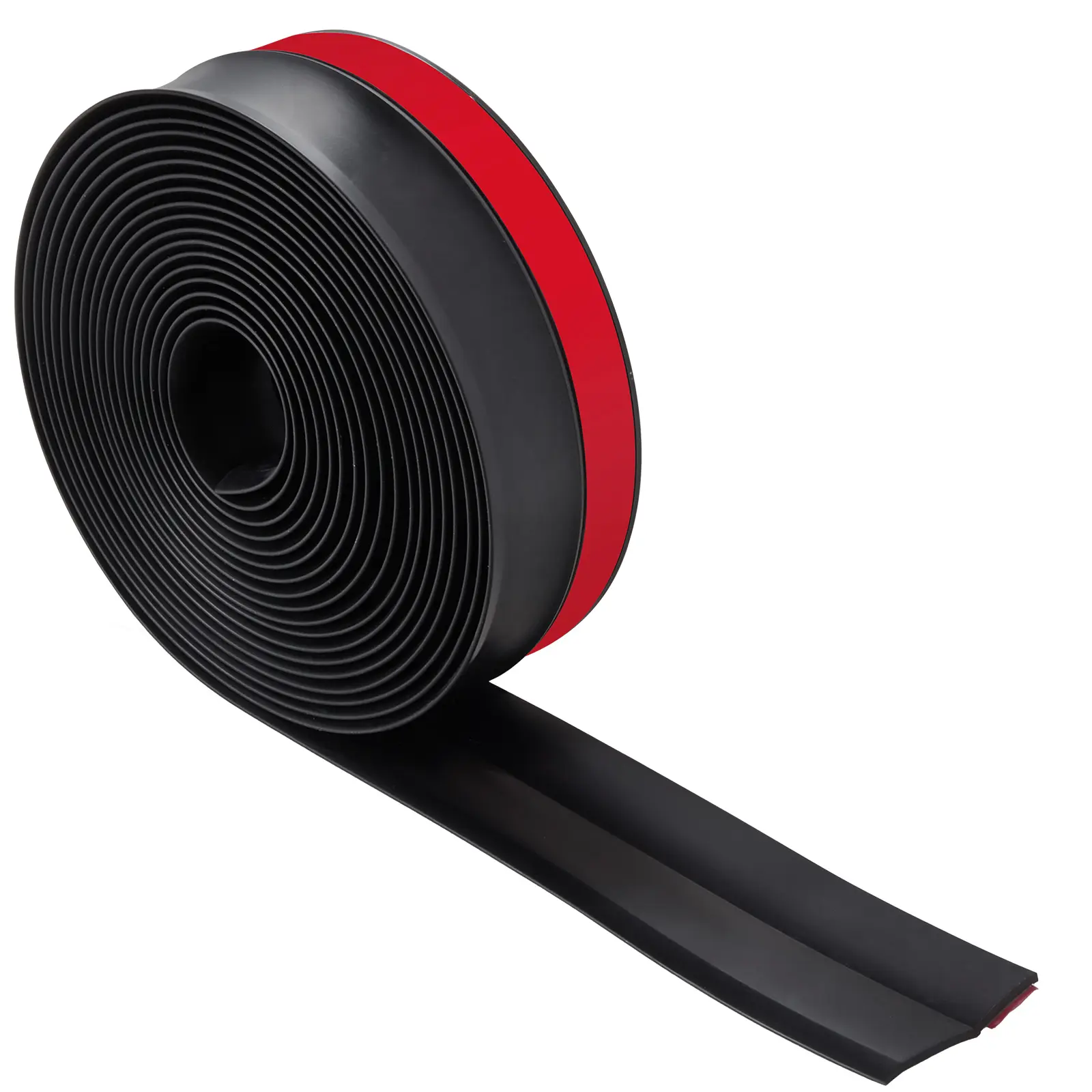 【DealsForYouDays】VEVOR Garage Door Seal Top and Sides Seal Strip, 20 FT Universal Weather Stripping Replacement Soft and Hard Composite, Weatherproofing Garage Door TPE Seals with Adhesive Backed and Screws, Black