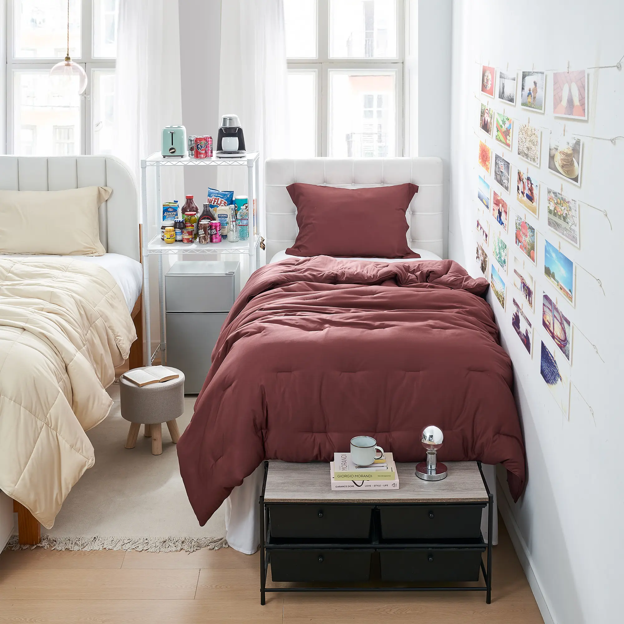 Bamboo Butter - Coma Inducer Twin XL Cooling Comforter Set - Red Pear