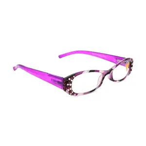 Dashing Stripes, (Bling) Women Reading Glasses Adorned W (Amethyst, L. Amethyst) +1..+3 (Purple) Oval NY Fifth Avenue