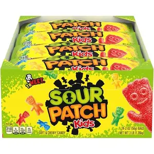 SOUR PATCH KIDS Soft & Chewy Gummy Candy, Bulk Candy, 24 - 2 oz Bags