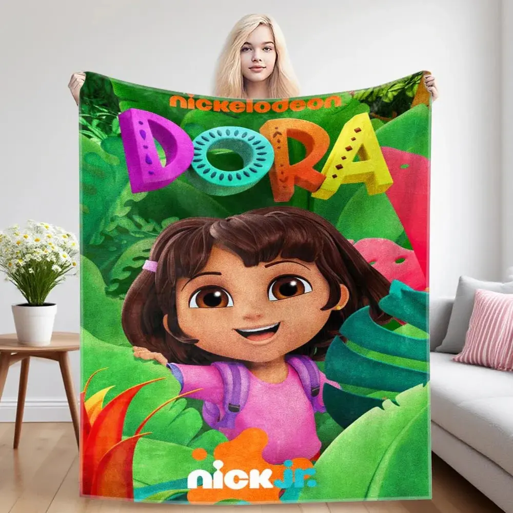 Modern Dora Crochet Blanket - Soft, Lightweight, Breathable, Wrinkle Resistant, Durable, Stain Resistant, All Seasons Single Print Throw, Multi-Size Textile, Machine Washable for Home, Living Room Sofa