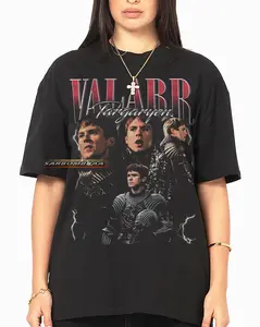 Valarr targaryen T-Shirt - Unisex vintage 90s sweatshirt, Full Color, For Men, For Women, Casual, Classic Fashion, Tee Print