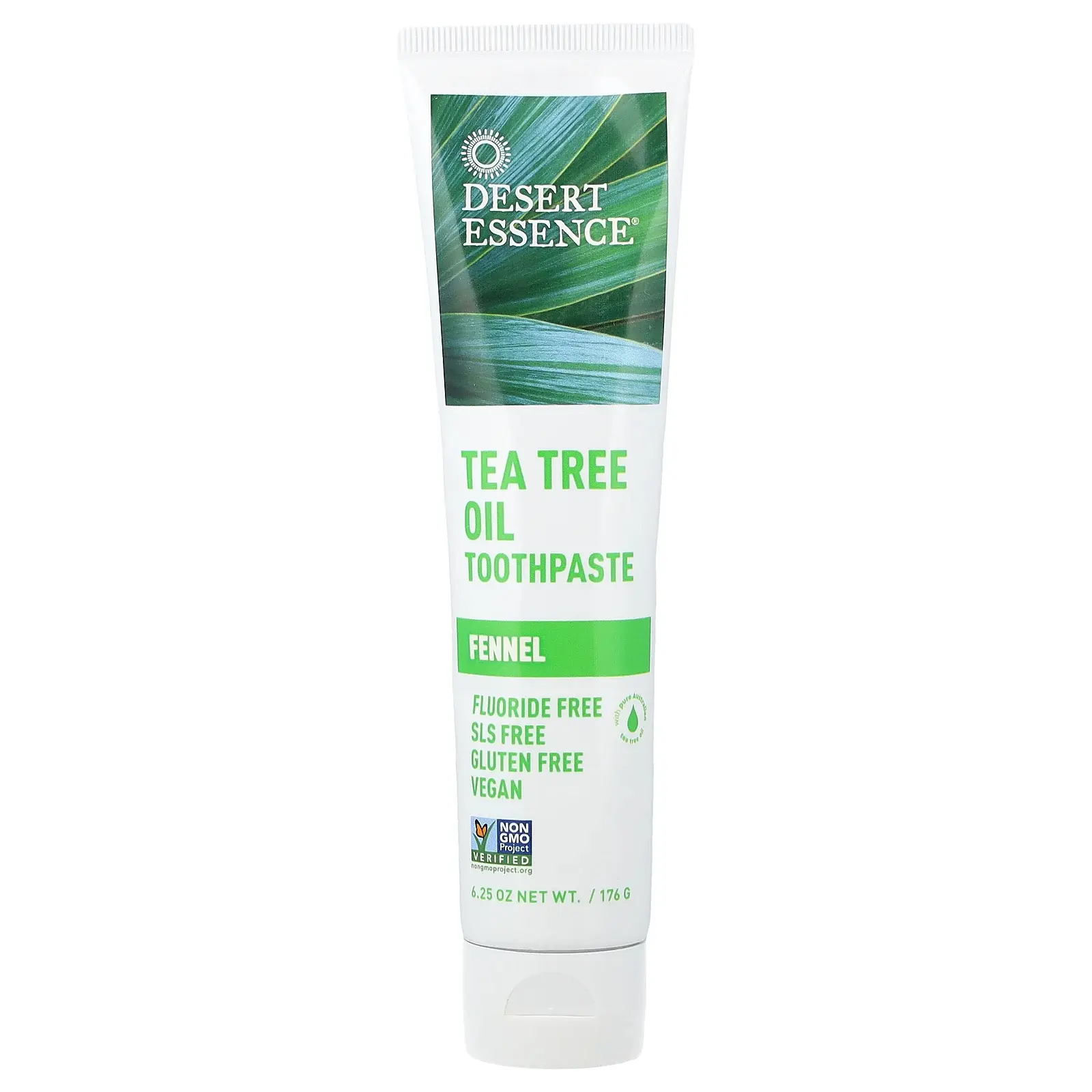 Desert Essence Tea Tree Oil Toothpaste, Fennel, 6.25 oz (176 g) Desert Essence Tea Tree Oil Toothpaste, Fennel, 6.25 oz (176 g)