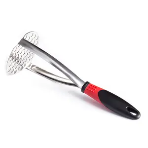 Stainless Steel Potatoes Mud Masher Press Smooth Mashed Vegetable Fruit Tools