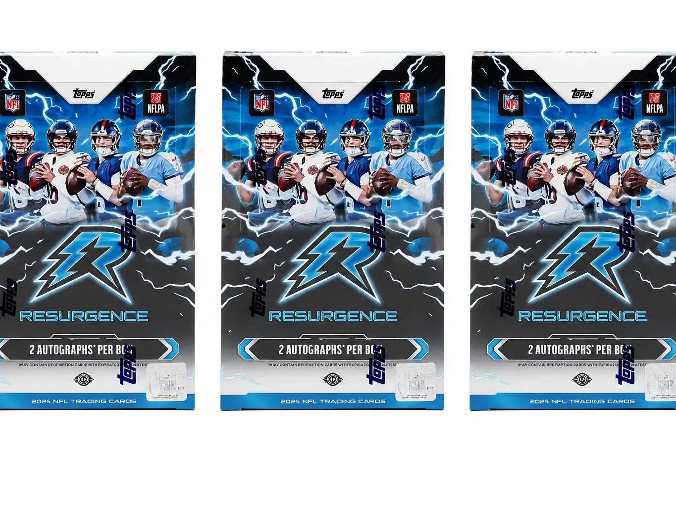 Break #3190 - (3) 2025 TOPPS RESURGENCE FOOTBALL HOBBY  BOX BREAK