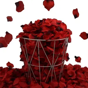 3000/5000pieces of real silk rose petals, suitable for Valentine's Day, romantic nights, weddings, proposals, anniversary decorations, the best gift for wedding decoration, home decoration, room decoration, party return, Lifelike Artificial Flower