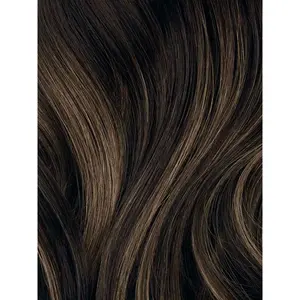 20" Mocha Brown Balayage Scalp Hair Fill-Ins & Seamless Clip-Ins Bundle (230g)