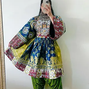 Afghan Traditional Dress - GUL COLLECTION Womenswear Casual Ethnic Outfit with Vibrant Patterns